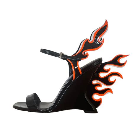 prada flame heels free shipping|prada high heels platform.